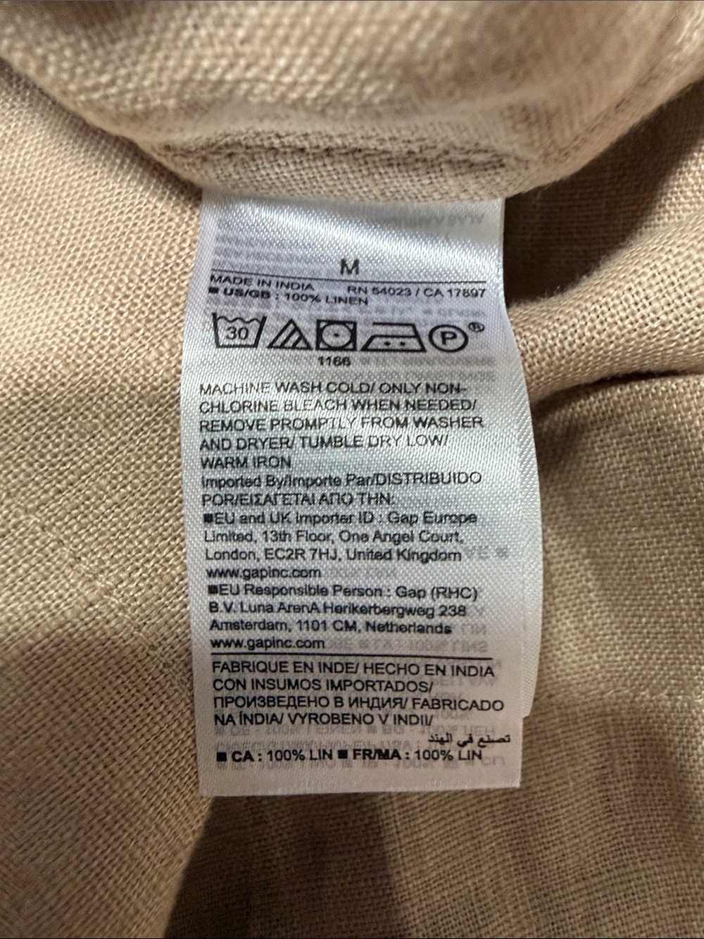 Banana Republic STRAPPY LINEN MINI DRESS NATURAL SIZE MEDIUM - Picture 8 of 9
